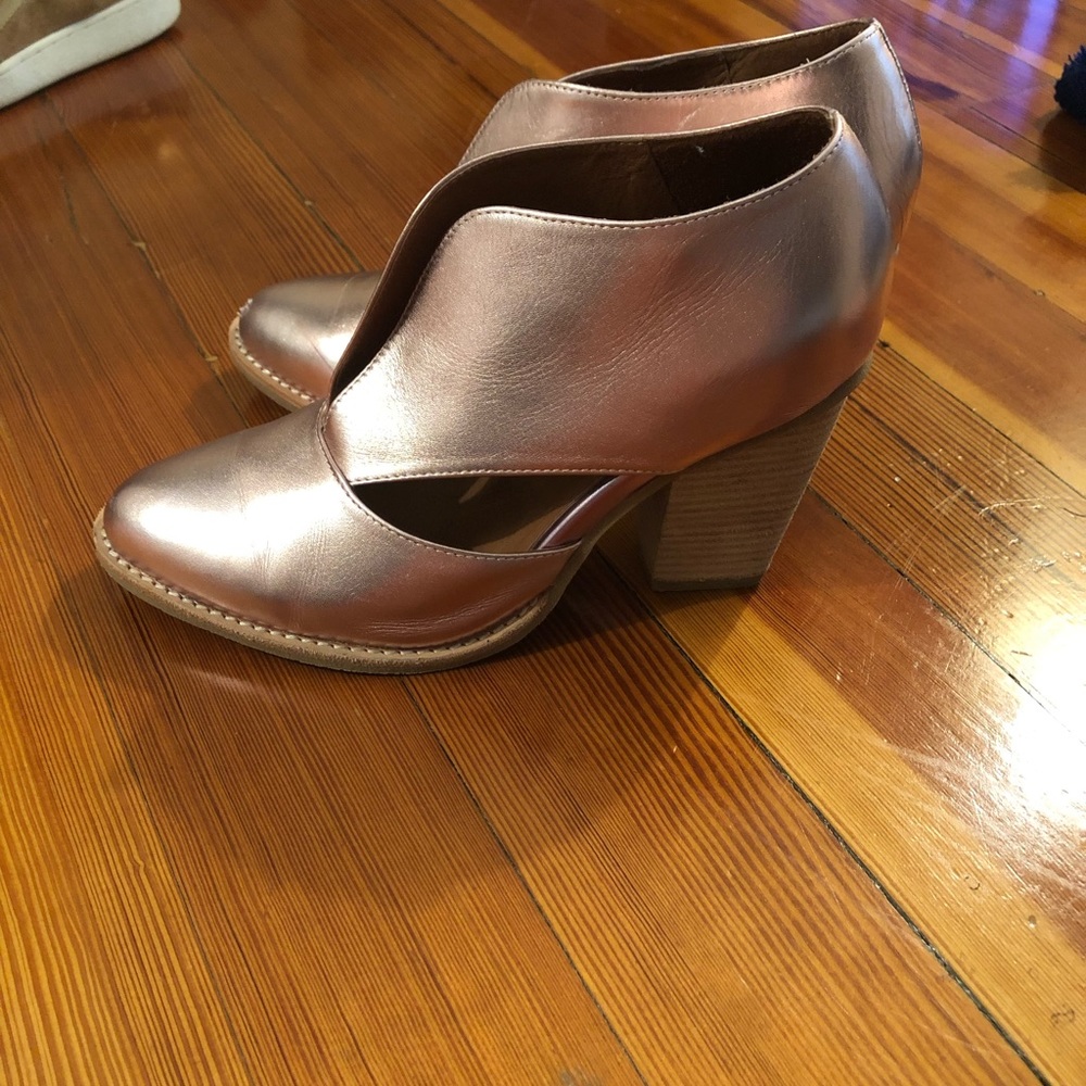 Jeffrey Campbell Pink Metallic Booties